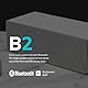 Audioengine B2 Wireless Bluetooth Speaker - Soundbar für TV, Mini-Stereo-System für Telefon, Tablet und Computer (Walnuss-Echtholzfurnier)