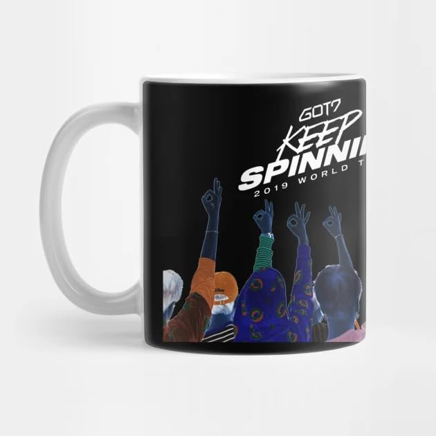 GOT7 Coffee Mug 갓세븐 Jay B, Mark, Jackson, Jinyoung, Youngjae, BamBam, Yugyeom For Ahgase Fandom, Kpop Fans & Best Gift - 11Oz Mug (#14)