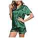 Innerternet Sexy Schlafanzug Damen Sexy Pyjama Elegante Damenschlafanzug Armelloses Leibchen Samt Dessous 2-teiliges Nachthemd Mädchen Girln Shorts Dessous Bademantel