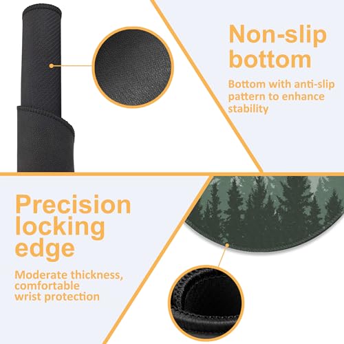 Tapis de bureau rond antidérapant pour protéger votre table - 6