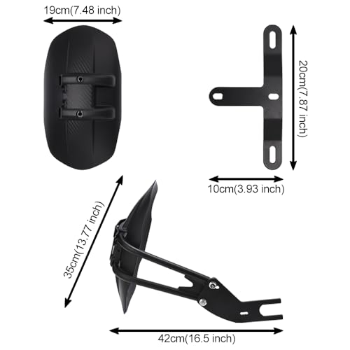 Image of JSCARLIFE Motorcycle Mudguard, Rear Wheel Cover Splash Guard