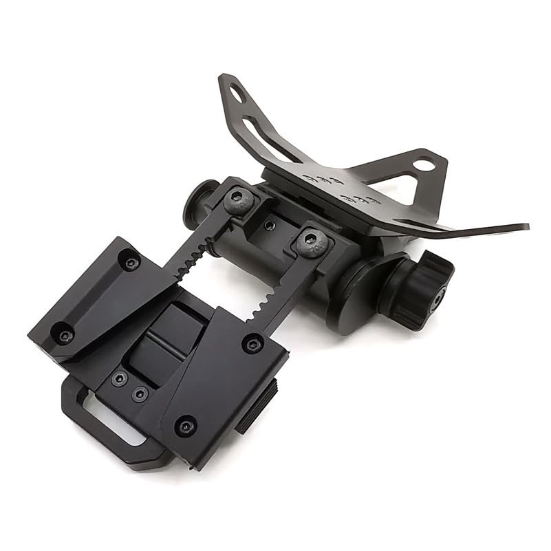 PVS15 PVS18 GPNVG18 Night Vision Goggles Mount?Adjustable Tactical Helmet Mount?for L4G30 NVG Metal Helmet Mount?CNC Aluminum (BK)