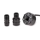 CLGarden LED Ring Quellsteinbeleuchtung Set weiß für Springbrunnen inkl. 12V Netzteil Trafo Gartenbrunnen