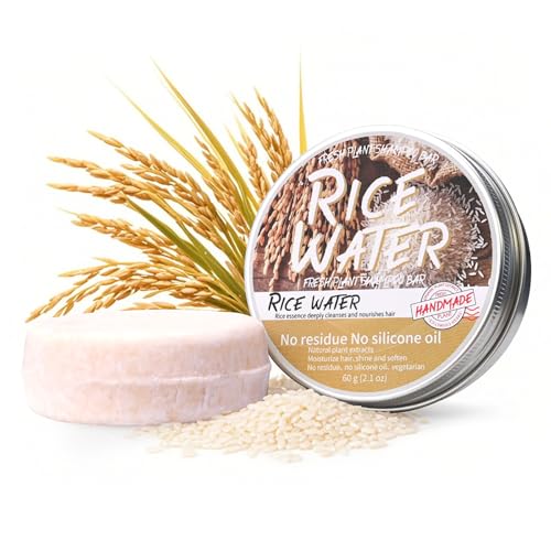 Image of Vawolecy Rice Water Shampoo and Conditioner - 2-in-1 Fermented Rice Water Shampoo for Hair Growth, with Foam Net, pH Balanced, Strengthens Hair and Helps Prevent Hair Loss