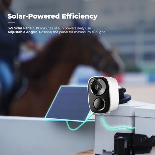 Amouu 4G LTE 2K HD Horse Barn Camera