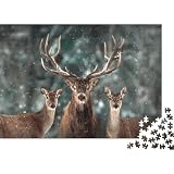 🌸【Une pièce mémorable】 : faites plaisir et défiez votre famille et vos amis en reconstituant cet incroyable puzzle de Deer in snowy forest 1000 pièces. Ramenez à la maison des heures de plaisir et de divertissement que tout le monde appréciera.