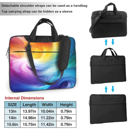 Maletín para laptop unisex diseño colorido 13 pulgadas miniatura 4
