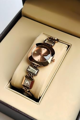 Image of AMERICANVIBER DRW001032 Combo Set Brown and Rose Gold Pretty Look for Girls and Miss Analog Watch - for Women
