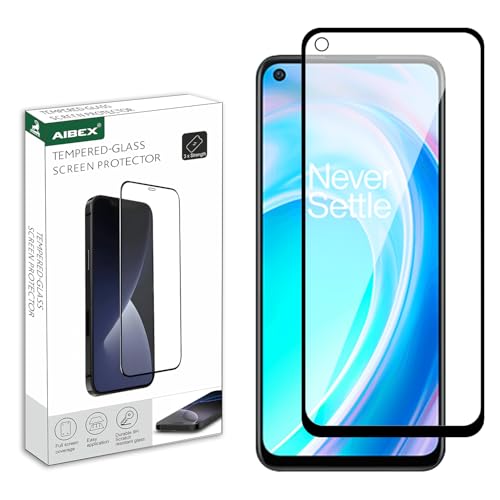Image of AIBEX Tempered Glass for OnePlus Nord CE 2 Lite 5G / Realme Narzo 50 / Realme C17| 9H Hardness | Anti-Glare & Anti-Fingerprint | Water Resistant | Edge-to-Edge Full Screen Protector | Bubble-Free