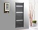 Produktbild Badheizkörper Design Berlin 3 anthrazit/mooonstone-grau Marke Szagato HxB 153 x 60 cm 1118 Watt/Bad und Wohnraum-Heizkörper mit Seitenanschluss unten und oben Heizkörper gerade Röhrenheizkörper