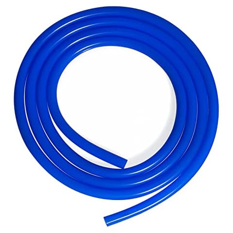 QuQuyi 5/8" (16mm) ID x 7/8" (23mm) OD Silicone Vacuum Tubing Hose Blue High Temperature Food Grade Pure Silicon Tube Air Hose Water Pipe for Pump Transfer, 9.84ft Length Cover