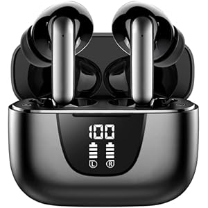 Bluetooth Kopfhörer, Kopfhörer Kabellos Bluetooth 5.3 In Ear Kopfhörer mit 4 ENC Mikrofon, 2023 Neue Kabellose Kopfhörer Noise Cancelling Earbuds mit 56H Deep Bass, USB-C, IP7 Wasserdicht Ohrhörer