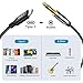 J&D USB Type C to 6.35mm 1/4 inch TS Guitar Audio Cable Microphone Cord for Audio Recording, Bass, Electronic Piano, Compatible with iPhone 16/17 Series, iPad, MacBook, 3.3 Feet
