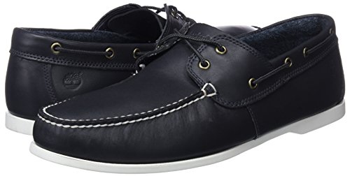 Timberland Cedar Bay (Wide Fit), Chaussures Bateau Homme, Bleu (Navy Galloper Full Grain), 42 EU