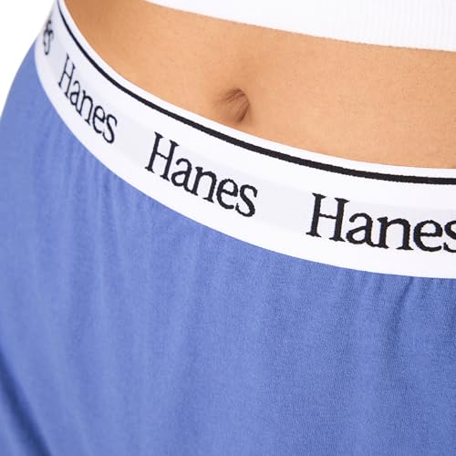 Image of Hanes Womens Originals Pajama Shorts Pack, 2-Pack, Comfywear Pajamas for Women Set, Loungewear Clothing, Sleep Shorts