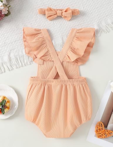 GEMLON Baby Halloween Costumes Girl Ruffled Sleeveless Romper 12-18 Month - image 5
