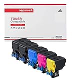 toner epson c3900  5 Toner Compatible pour Epson Aculaser C3900 CX37 2BK 1C 1M 1Y S050591 S050592 S050593 S050590