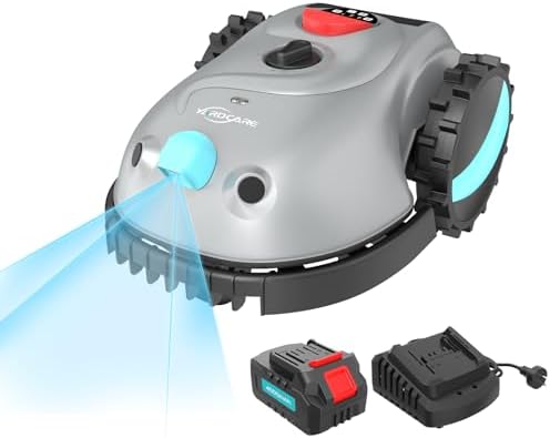 YARDCARE V100 Robot Cortacesped Electrico, Navegación Visual, Evi...