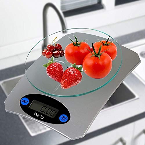 Balança de cozinha digital precisao PRATA 5 kgs CBRN01538 - Comme...
