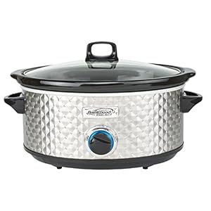 Brentwood Select Slow Cooker, 7 Quart, Silver