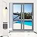 Sliding Door Air Conditioner Vent Kit,Universal Balcony Sliding Door Seal for Portable A/C,Compatible with Height 78inch and 98inch Sliding Door,Suitable for All Single Duct Portable Air Conditioner