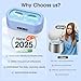 Ultrasonic Jewelry Cleaner,50KHz Professional Ultrasonic Cleaner Machine with 304 Stainless Steel for Jewelry, Dentures, Eyeglasses, Rings,Coin, Watch Strap, Tools, Hygiene Items