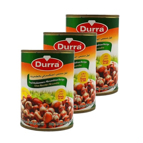 Durra - Durra Lot 3x Fève foul medammes recette alexandrie (tahini) - Boîte 400g
