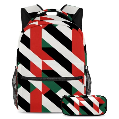 Sac à dos grand volume motif drapeau artistique pour ne plus manquer d'espace au lycée