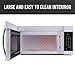 Farberware Over-the-Range Microwave Oven, 1.7 Cu. Ft. - 1000W - Auto Reheat, Multi-Stage Cooking, Melt/Soften Feature, Child Safety Lock, LED Display - Space Efficient & Powerful - White