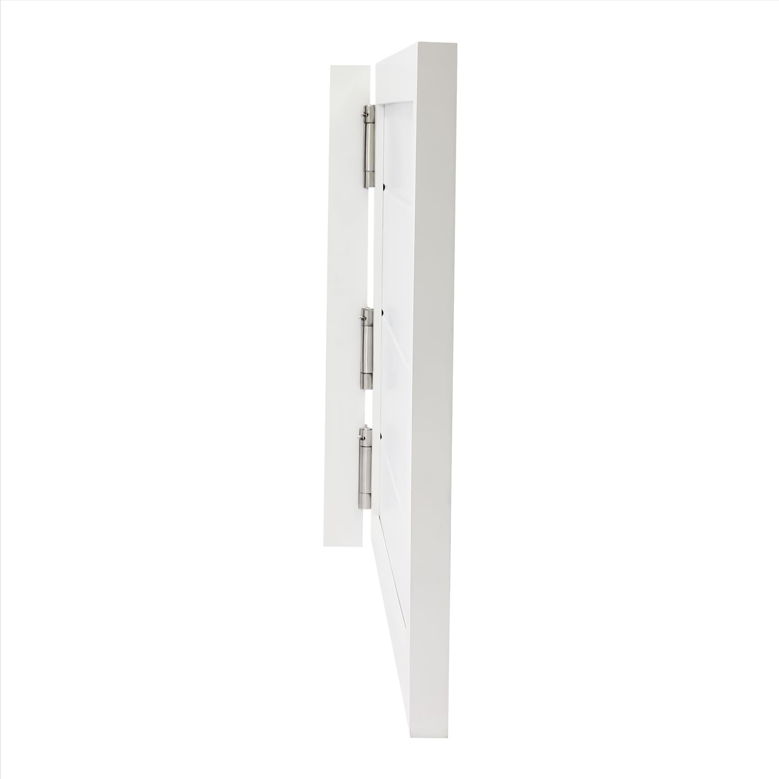 Porte Saloon battante en Bois, Portes De Café, avec Comprend des Charnières, Style De Balançoire Décoration, Taille Personnalisable,Blanc,50x80cm