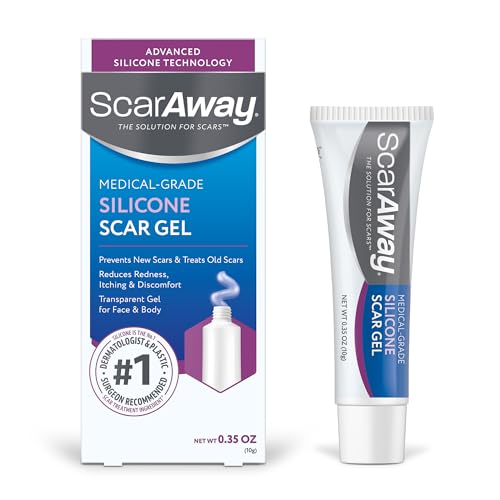 ScarAway Silicone Scar Gel, Helps Improve Size,...