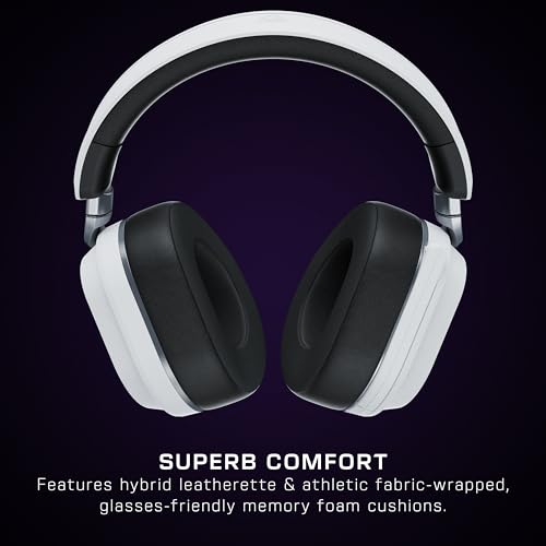 Image of Turtle Beach Stealth 700 Wireless Multiplatform Gaming Headset Renewed, PS5 | PlayStation, PS4, Bluetooth, 60mm Dual Drivers, 80-Hr Battery, Noise-Cancelling Flip-to-Mute Mic, Dual Transmitters, White
