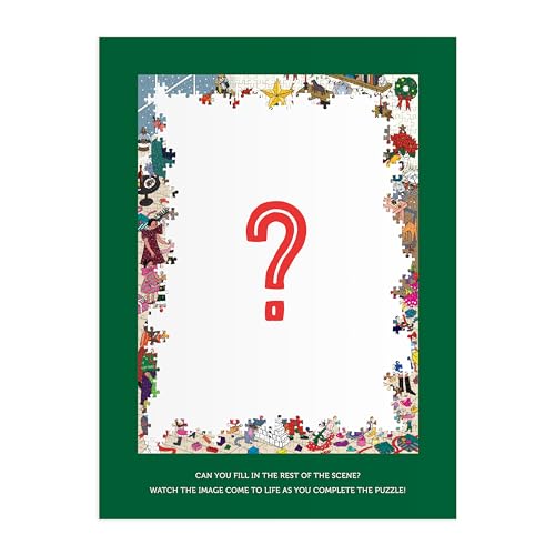 Galison - Merry in the Making Rompecabezas de 1000 Piezas para Adultos | Ilustración de Hye Jin Chung, Navidad, Festivo, Estacional, Retador, Papel Reciclado, Sin Polvo, Tamaño Terminado 27" x 20" miniatura 3