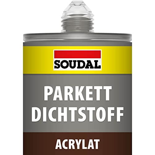Soudal Sealant Solid Wood/Parquet Flooring, Parquet, Laminate and Cork Floors 300 ml Dark Grey