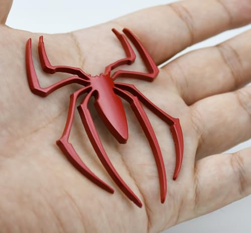 Image of 3D Metal Black Widow Spider Emblem Badge with Adhesive for Can-Am Spyder F3 RT R 600