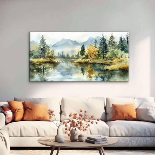 Toile automne et montagnes pour habiller un mur vide sans encombrer