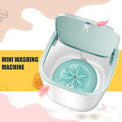 Mini máquina de lavar de mesa portátil silenciosa para roupa íntima, meias, cuecas, viagem para casa