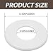 Moicstiy 2 Pcs Wall Split Flange, Self-Adhesive Plumbing Cover Plates for Faucet, Kitchen, Toilet Decorative - Fits 51mm Pipes, White