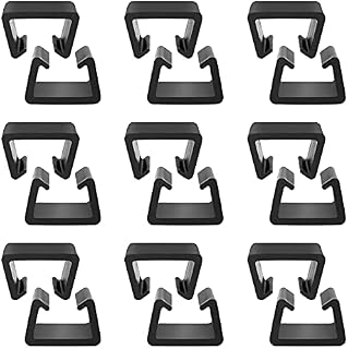 Dadabig 12 PCS Outdoor Patio Wicker, Furniture Alignment Clips Patio Rattan Furniture Clips Plastic Sofa Fasteners Clip Sectional Connector for Rattan Chairs Garden Sofa Furniture