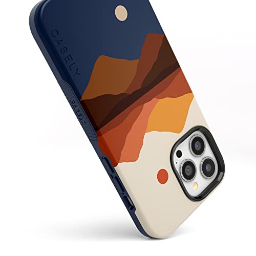 Casely Iphone 13 Pro Max Case | Compatible With Magsafe | Opposites Attract | Day & Night Colorblock Mountain Case #TOP2