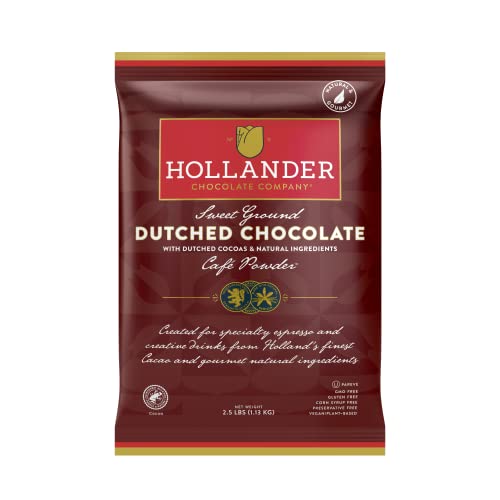 Hollander Sweet Ground Dutched Chocolate Powder | 2.5lb Bag | Beverage, Specialty Coffee Drinks...