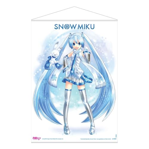 Póster de tela de Hatsune Miku, tapiz decorativo anime Snow Miku POPbuddies 50x70