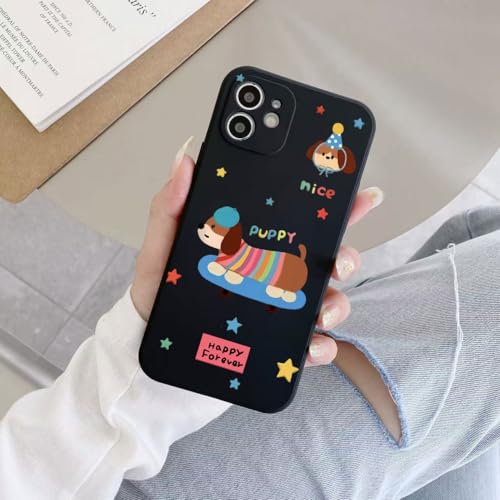 PAIXIKYZ Compatible con OnePlus 5T Adorable Perrito Patín TPU Funda Suave Anticachon