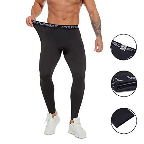 Ss Color Fish Men Compression Pants Athletic Baselayer With Pockets Workout Legging Running Tights For Men L #TOP2