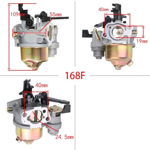 Carburateur 168F 170F pour moteur 4 temps GX160 GX200 5.5HP