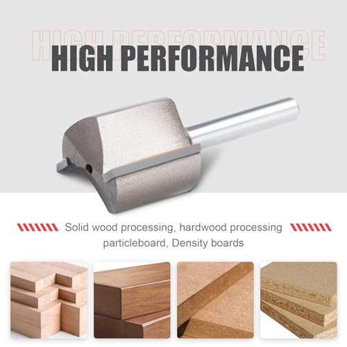 hsawbit Straight 2-Flute Router Cutter, 1/4 Inch Shank, 17mm Cut Diameter & 30mm Cut Length, Flush Trim Router Bit for Woodworking 5 hsawbit Straight 2-Flute Router Cutter, 1/4 Inch Shank, 17mm Cut Diameter & 30mm Cut Length, Flush Trim Router Bit for Woodworking - Image 5