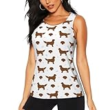 labrador chocolate cucciolo allevamento Elegante e pratica: caratterizzata da un design con stampa all-over, queste canotte da donna con Labrador Retriever Dog Chocolate combinano moda e funzionalità. Sono facili da pulire con opzioni di lavaggio a mano o in lavatrice delicato e non è necessaria alcuna stiratura, rendendole ottime camicie da corsa che le donne possono indossare in viaggio.