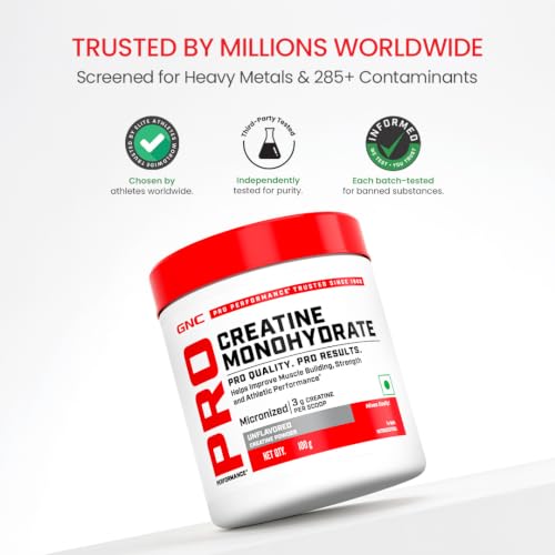 GNC Store GNC Pro Performance Creatine Monohydrate with Black Shaker - Image 5