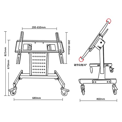 Soporte móvil para TV de 32 a 65 pulgadas con ruedas miniatura 2