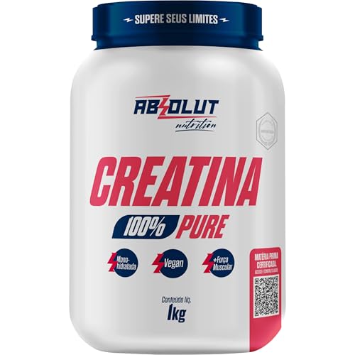 Absolut Nutrition, Creatina em pó monohidratada, 100% pura, sem s...